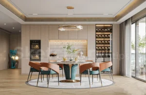 6848. Free Sketchup Dining room Interior Model Download 1536x999 1