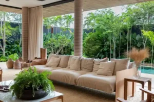 salas de estar abertas que conectam o interior com o exterior 6